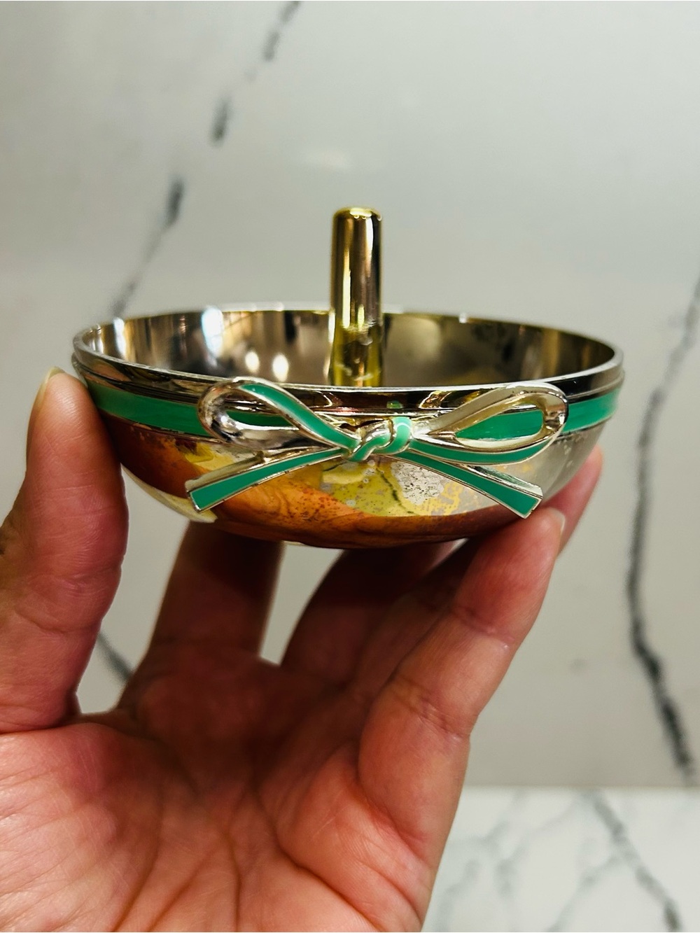 Kate Spade and Lenox collaborate Teal Bow Ring Holder